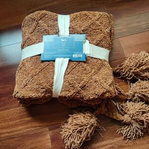 Pier 1 Cognac Bronze Throw